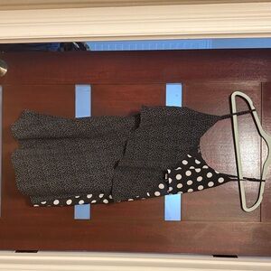 Black and White Polka Dot Mini Dress